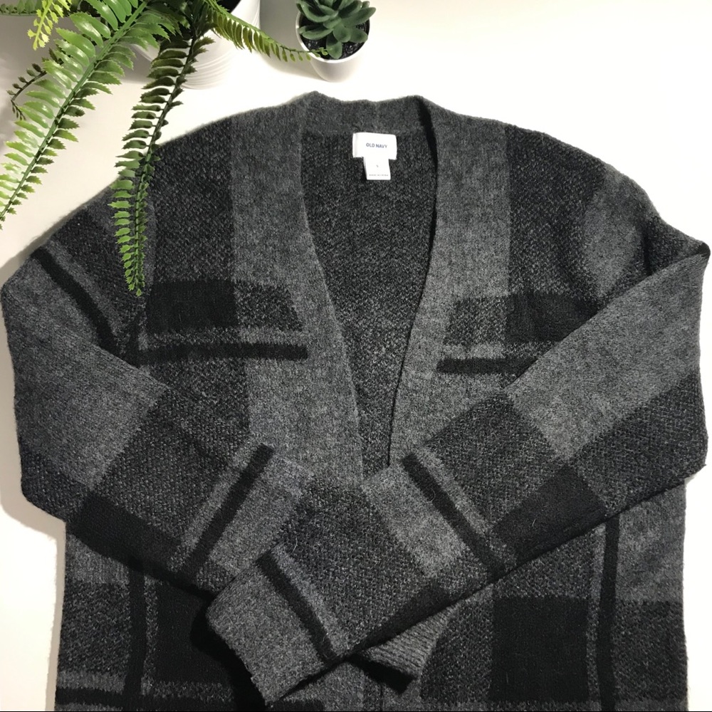 Old Navy Plaid Cardigan SM